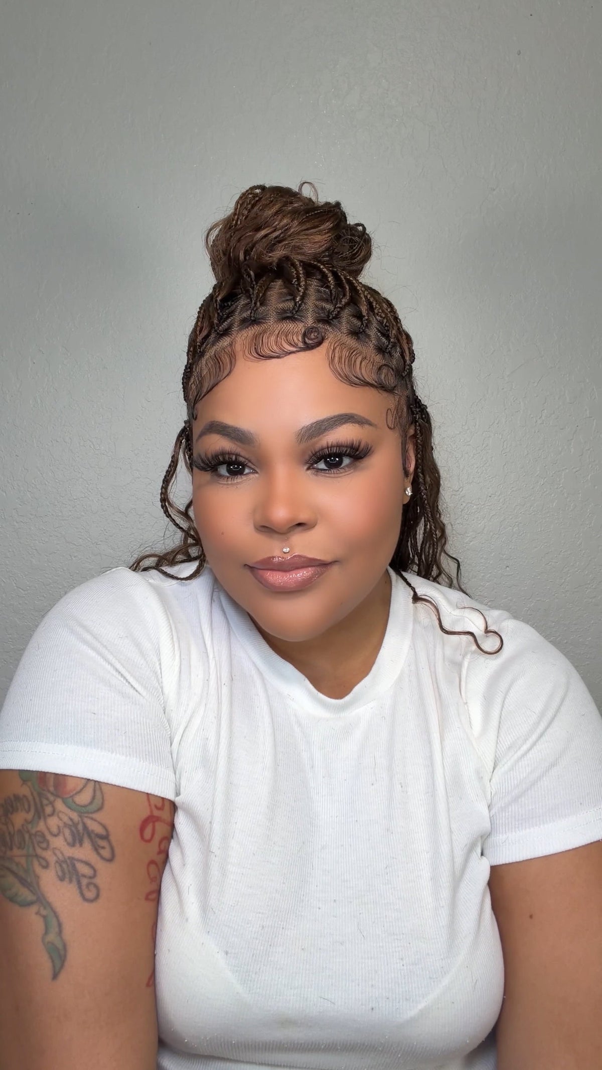 BOHEMIAN KNOTLESS BRAID WIG, FULL LACE, WAIST, VIP LUX COLOR
