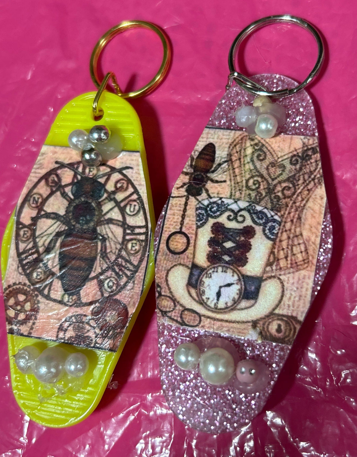 Retro Motel Key Rings – Day of the Dead