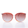 Round Large Women's 80s Vintage Sunglasses - April