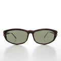 Rectangular Sunglass with Art Deco Etched Temples - Arizona