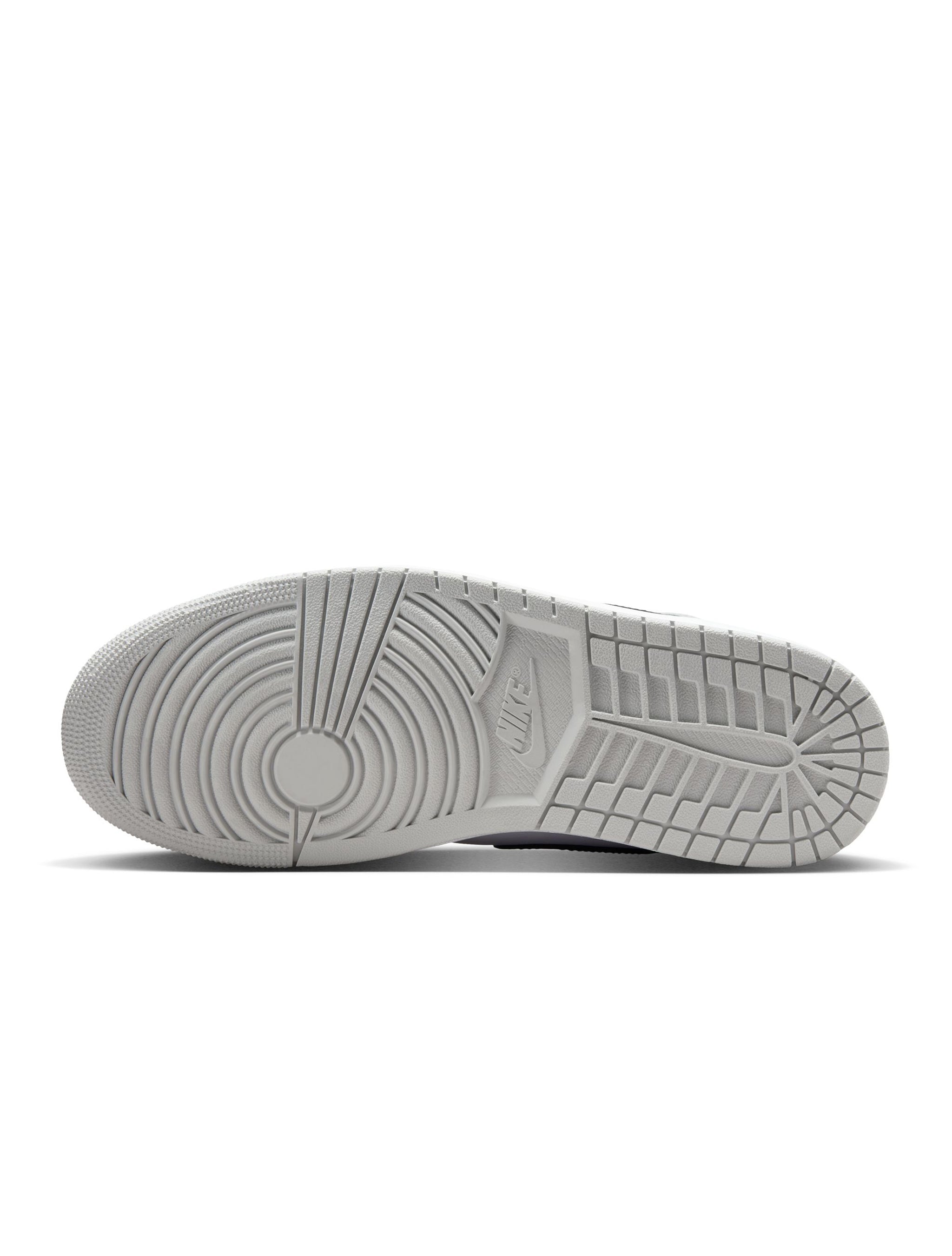 Air Jordan Mens 1 Mid - White/Smoke Grey