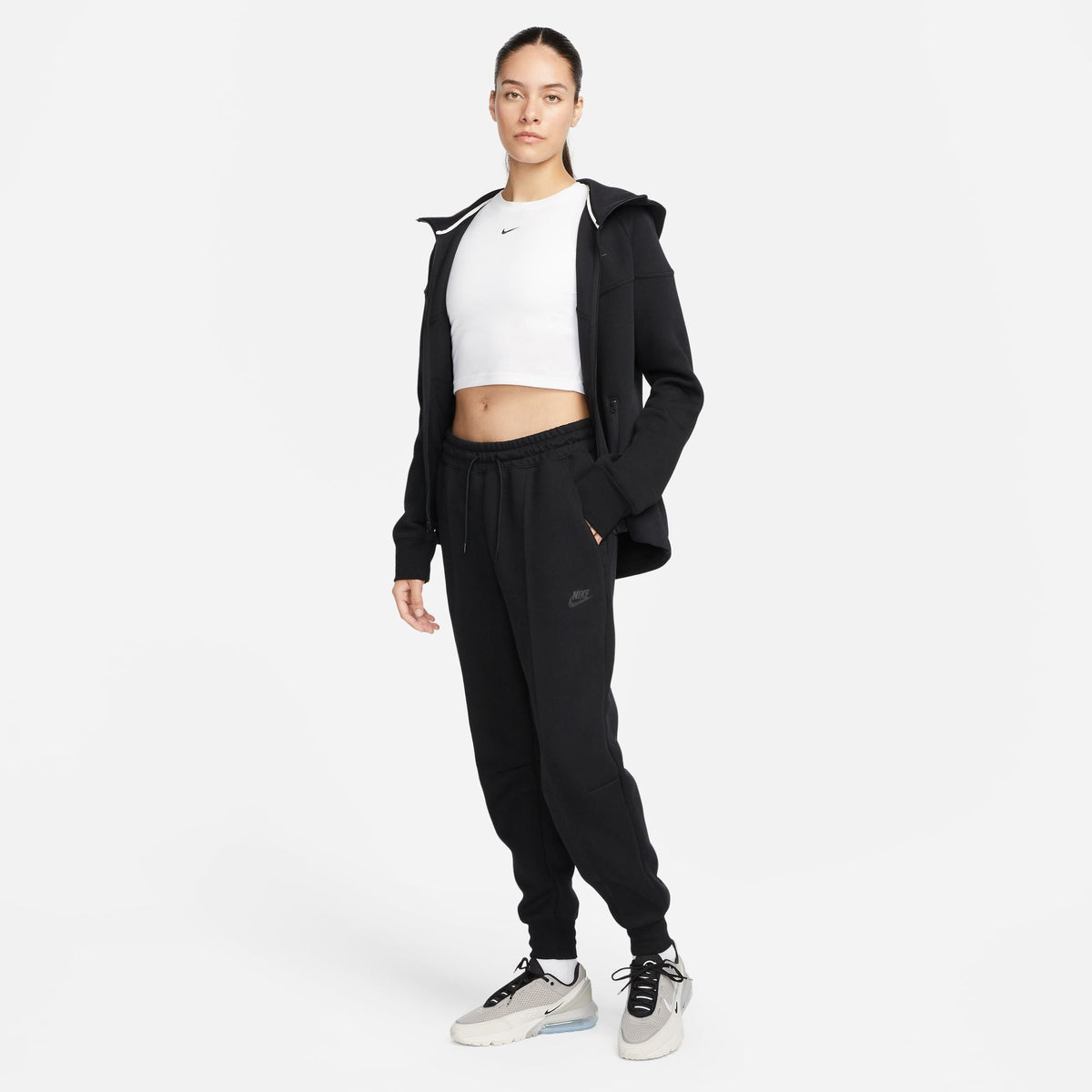 Nike Womens Sportswear Tech Fleece Windrunner - Black