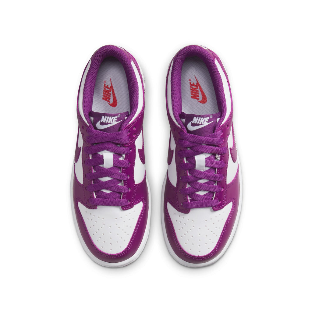 Nike Big Kids Dunk Low - White/Viotech