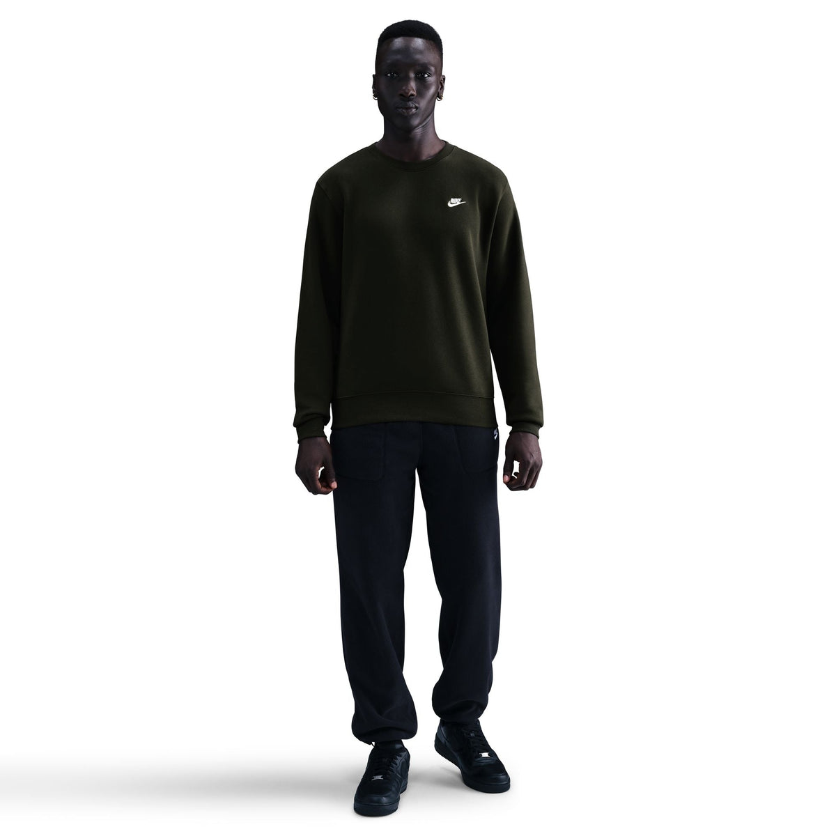 Nike Mens Club Fleece Crewneck - Sequoia