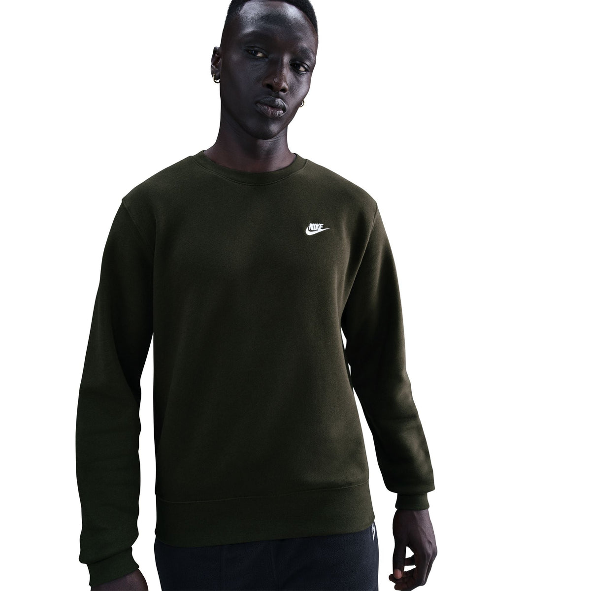 Nike Mens Club Fleece Crewneck - Sequoia