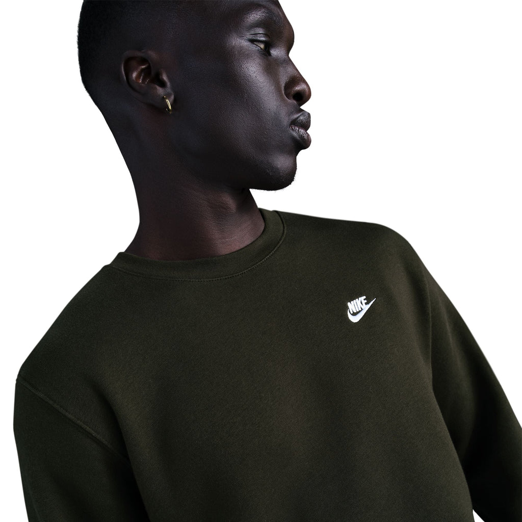 Nike Mens Club Fleece Crewneck - Sequoia