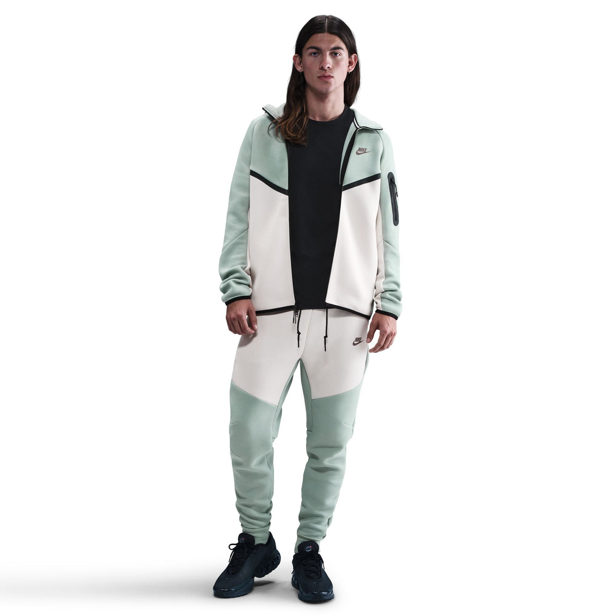 Nike Mens Tech Fleece Hoodie - Dusty Sage