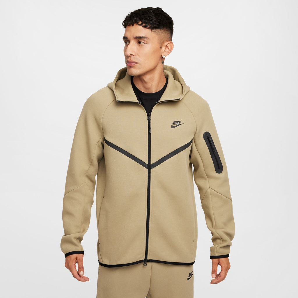 Nike Mens Tech Full Zip Windrunner Hoodie - Neutral Olive/Black