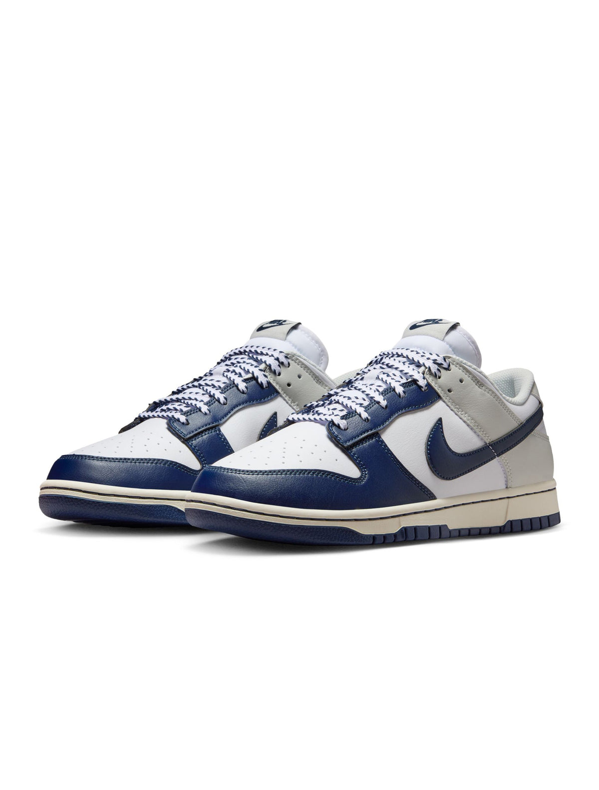 Nike Mens Dunk Low Retro - White/Midnight Navy
