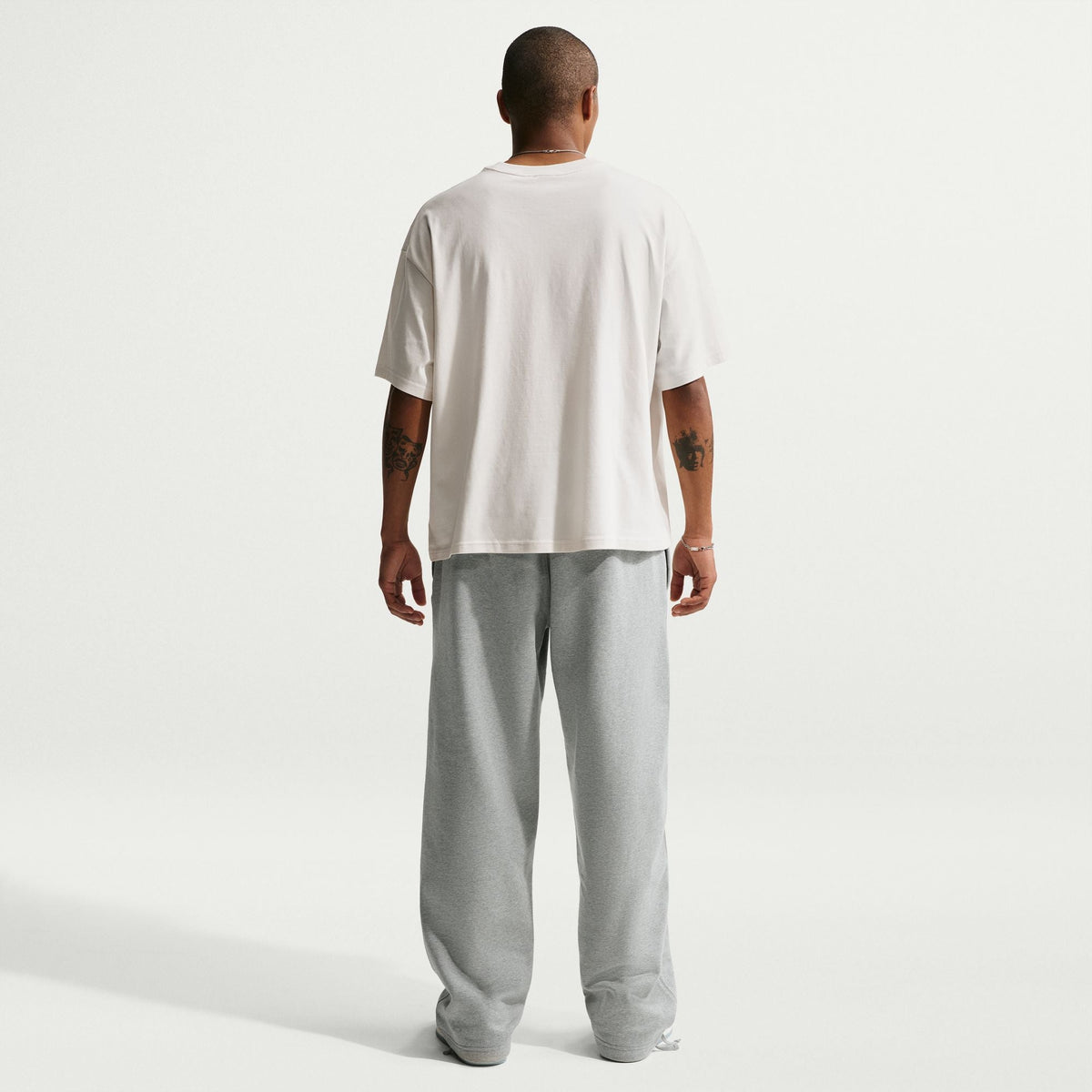 Nike Mens Solo Swoosh Joggers - Grey/White