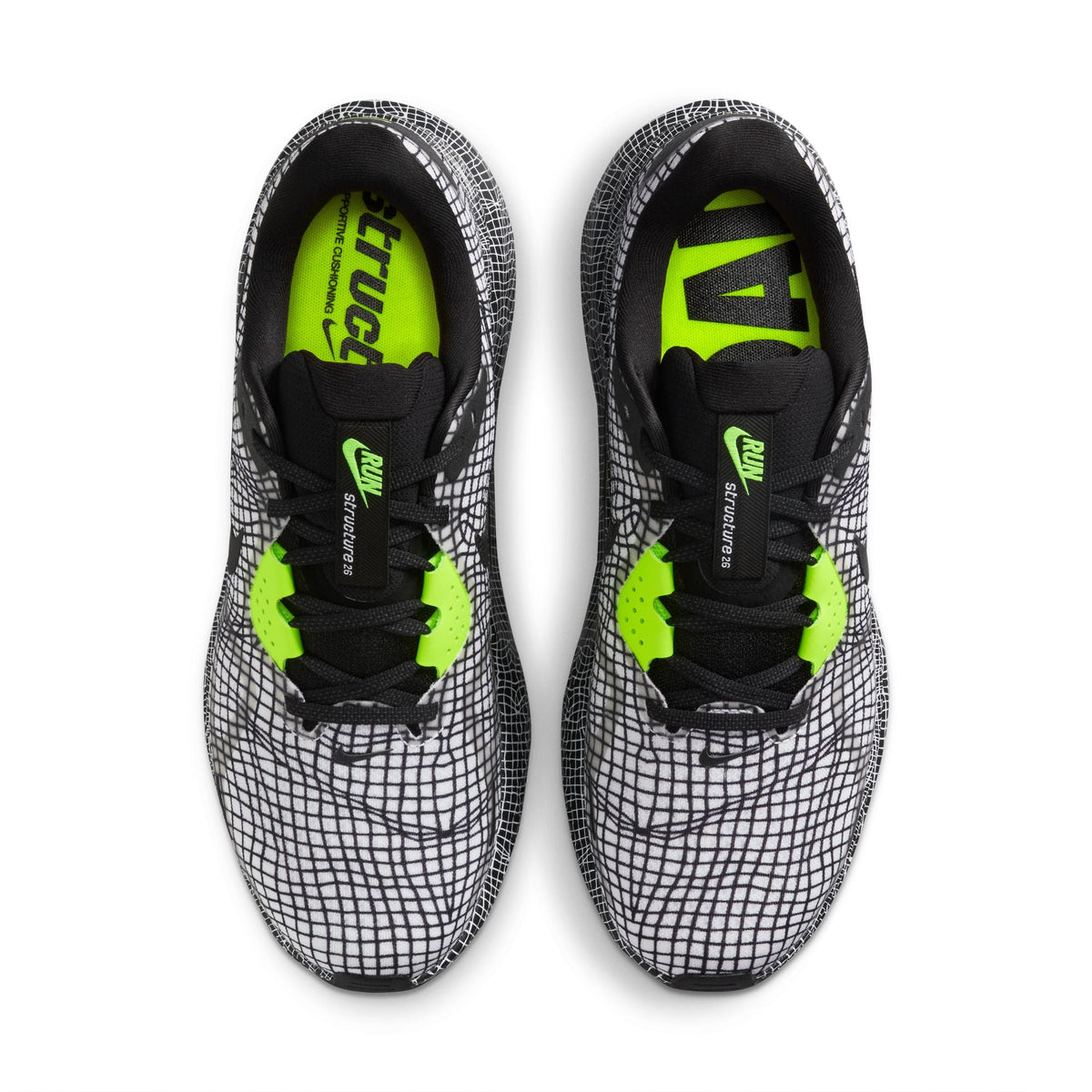 Nike Mens Structure 26 - White/Black/Volt