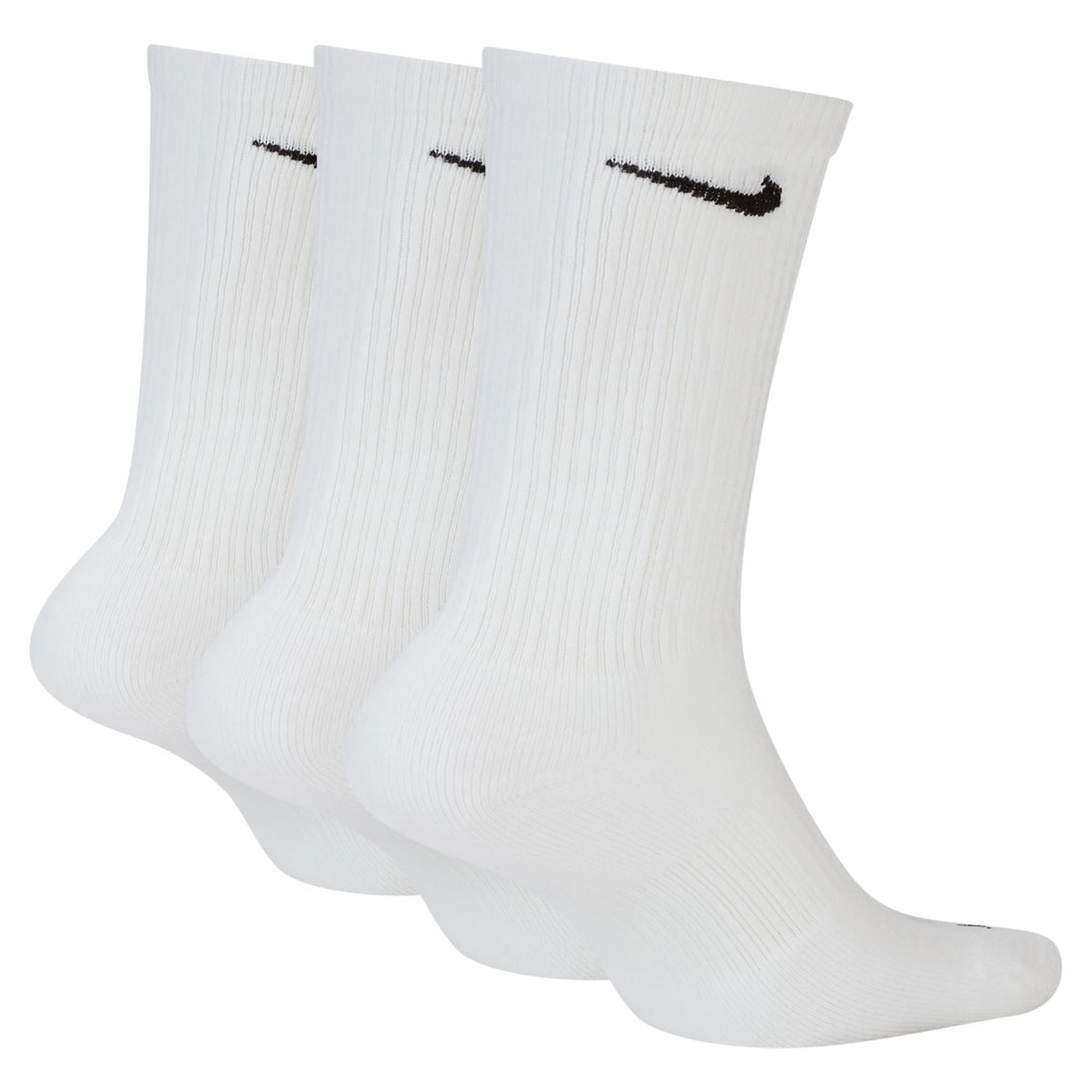 Nike Adult 3-Pack Everyday Plus Cushioned Socks - White