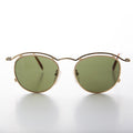 Round Gold Industrial Vintage 90s Sunglasses - Axl