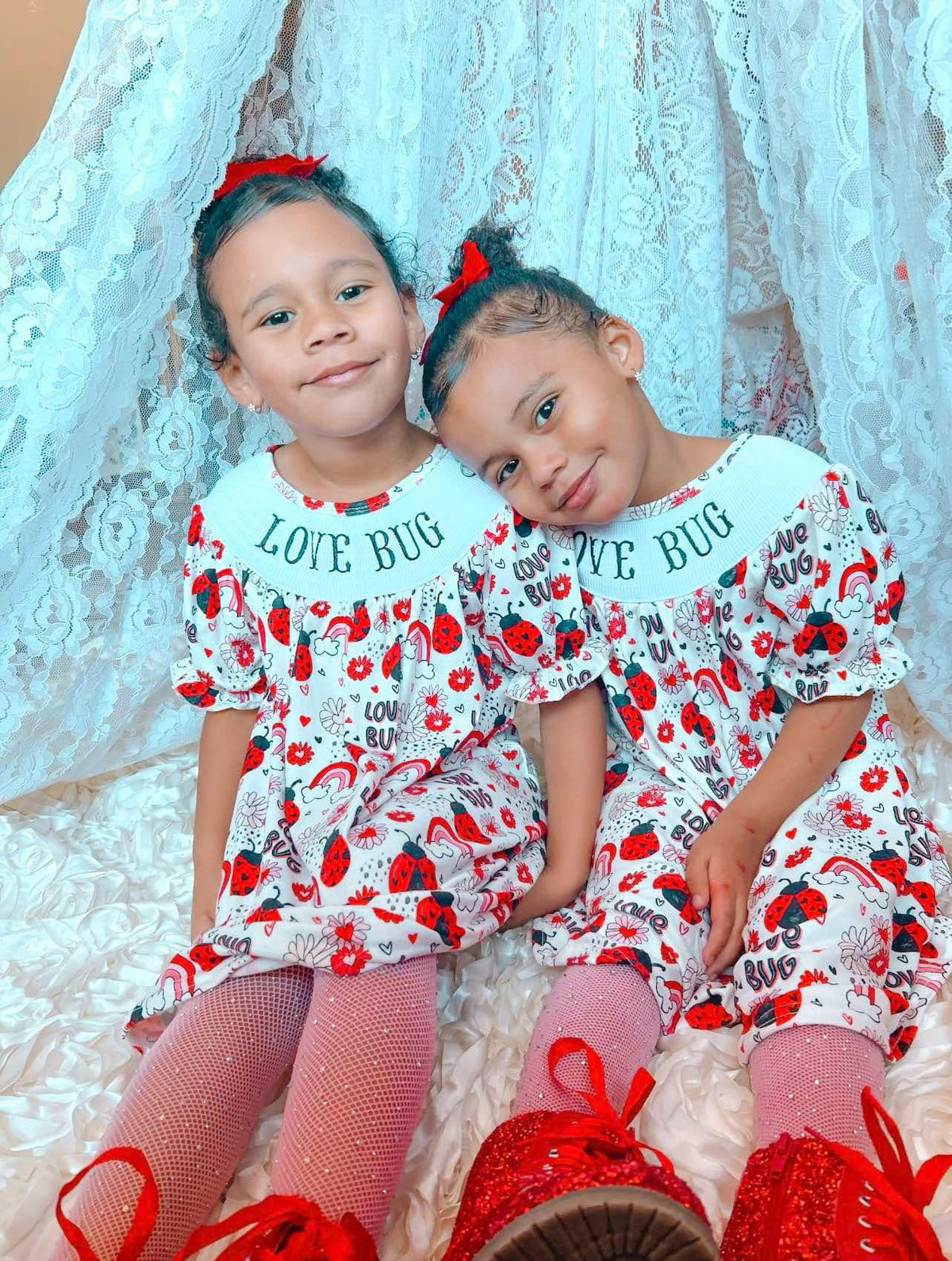 Smocked love bug Dress