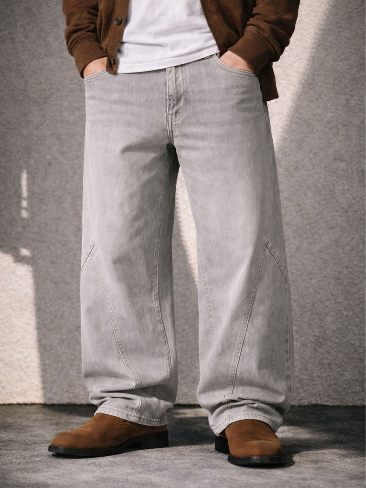 IVORY BAGGY DENIM
