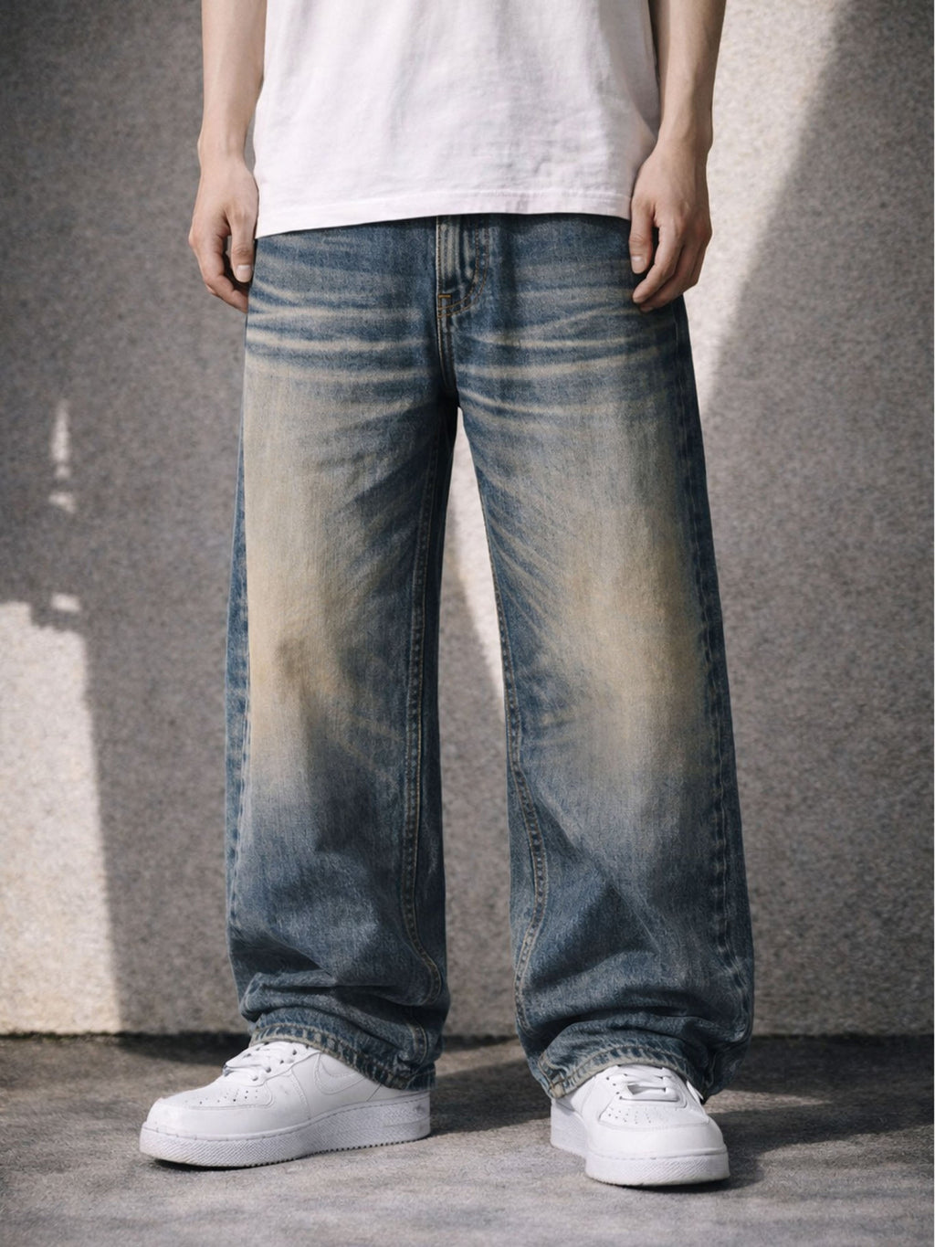 SANDWASH BAGGY DENIM