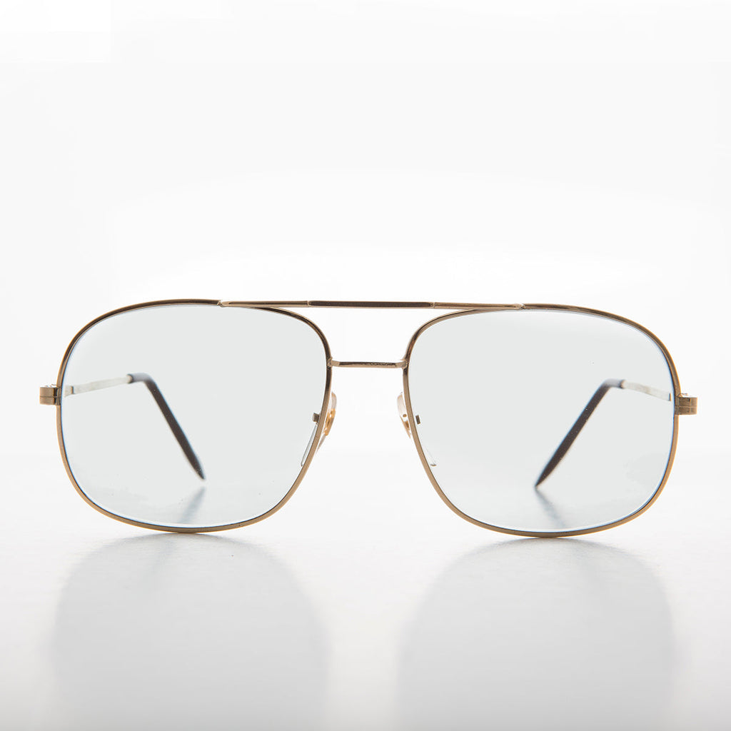 Vintage Aviator Sunglass with Glass Transition Lenses - Bandit