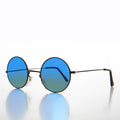 Round Ocean Lens Hippy Vintage Sunglasses - Agean