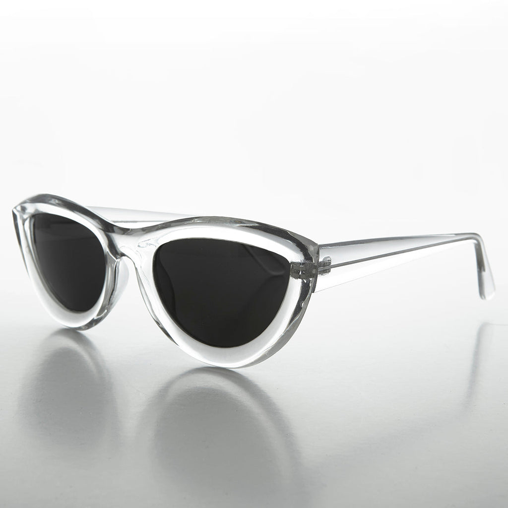 Rare Oversized Mod Cat Eye Chunky Sunglass - Big Momma