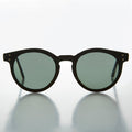 Round Horn Rim Classic Pantos Vintage Sunglass with Glass Lens - Brad