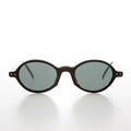 Small Oval Vintage Sunglass with Glass Lens - Burke