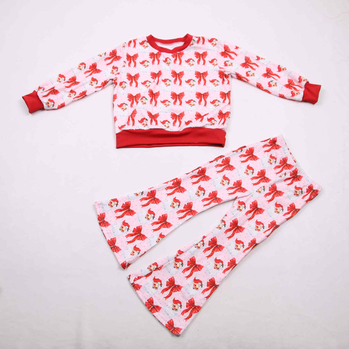 Red santa bows lounge set
