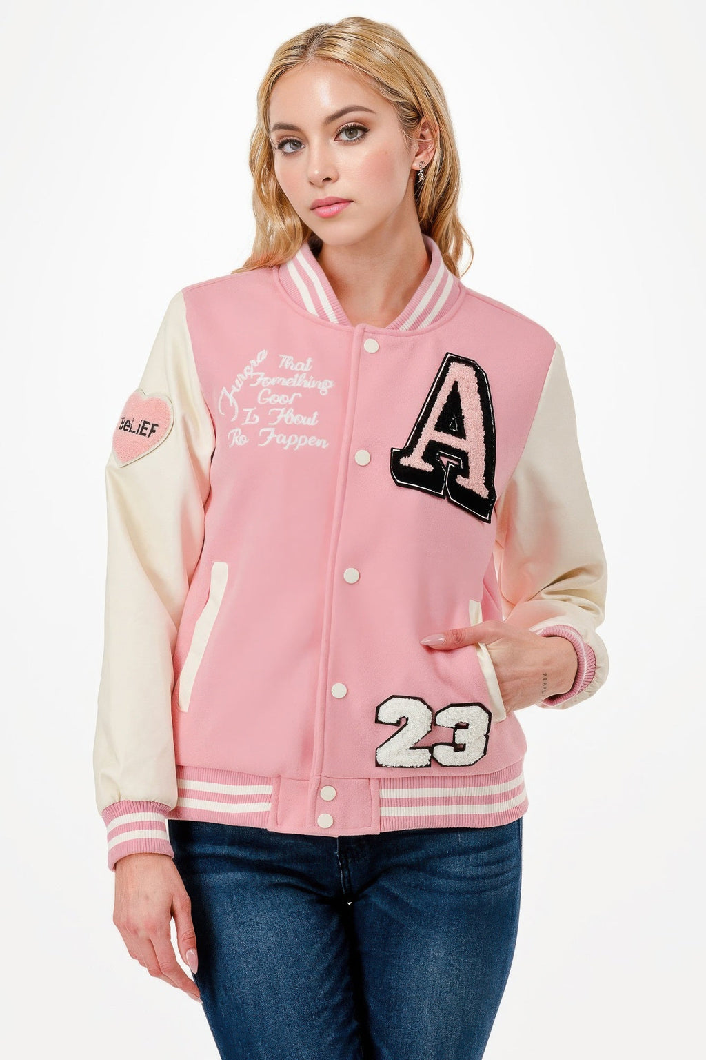 Patch Varsity Bomber Jacket