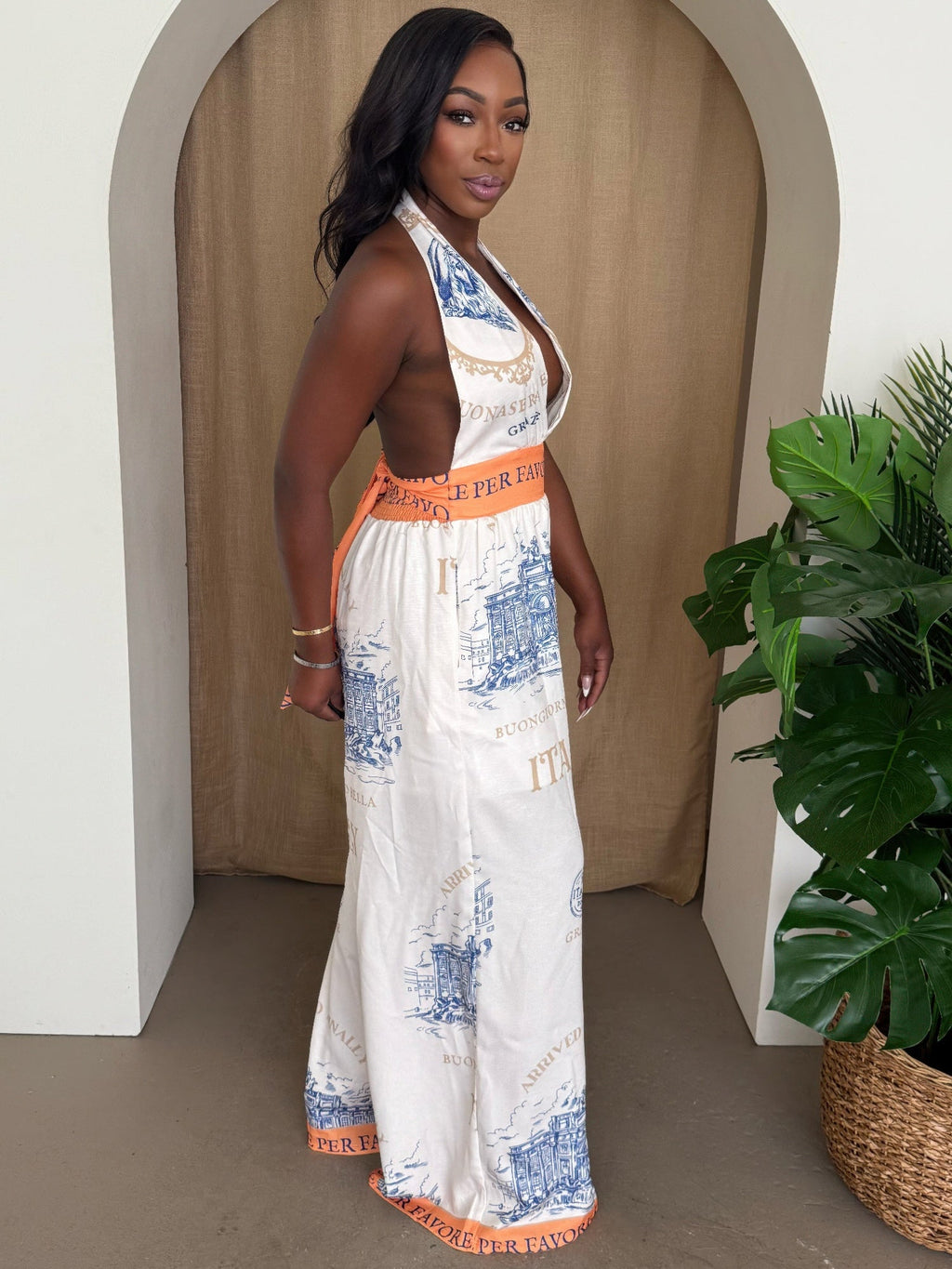 Resort Escape Halter Jumpsuit