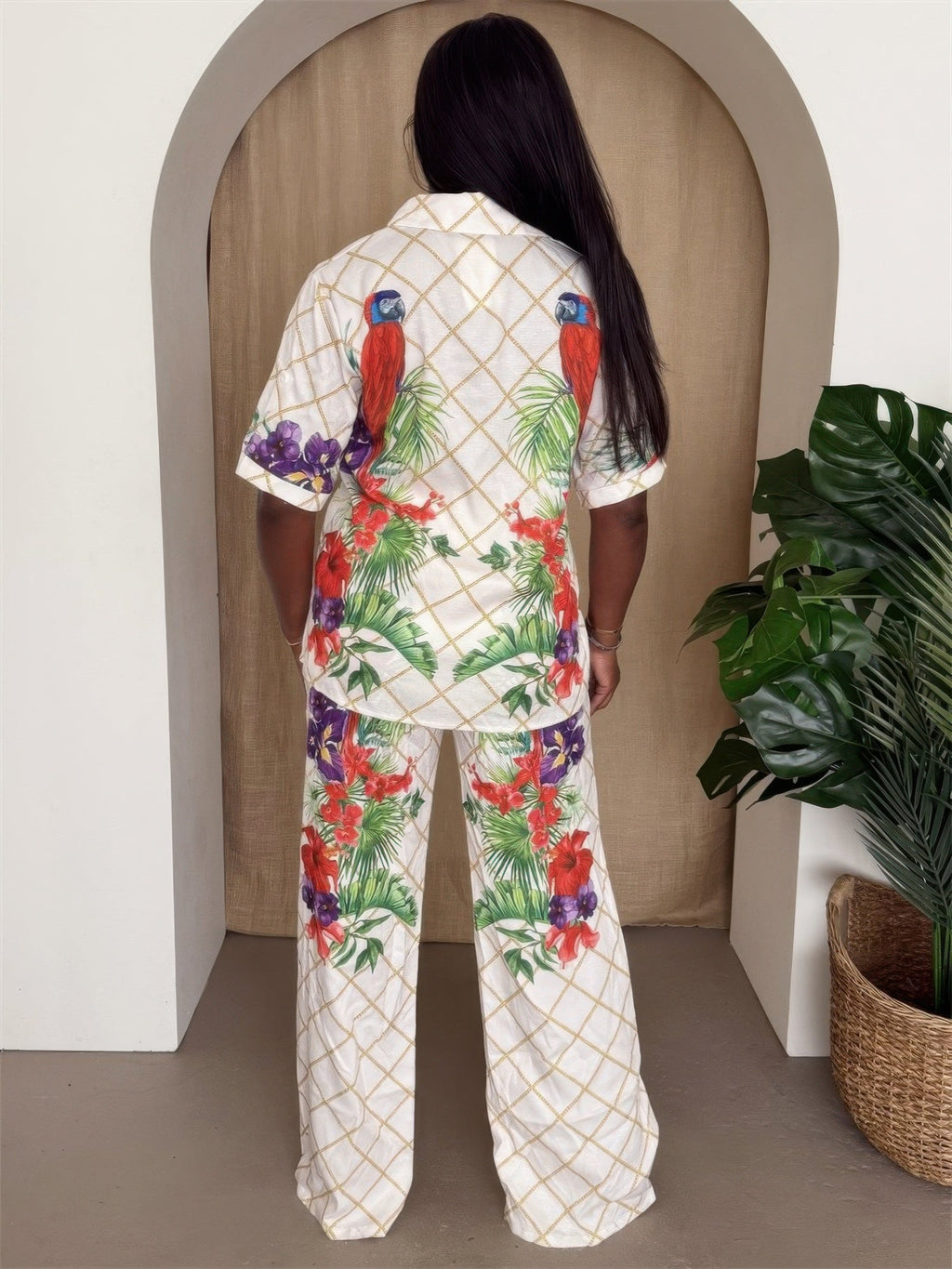 Tropical Pant Set