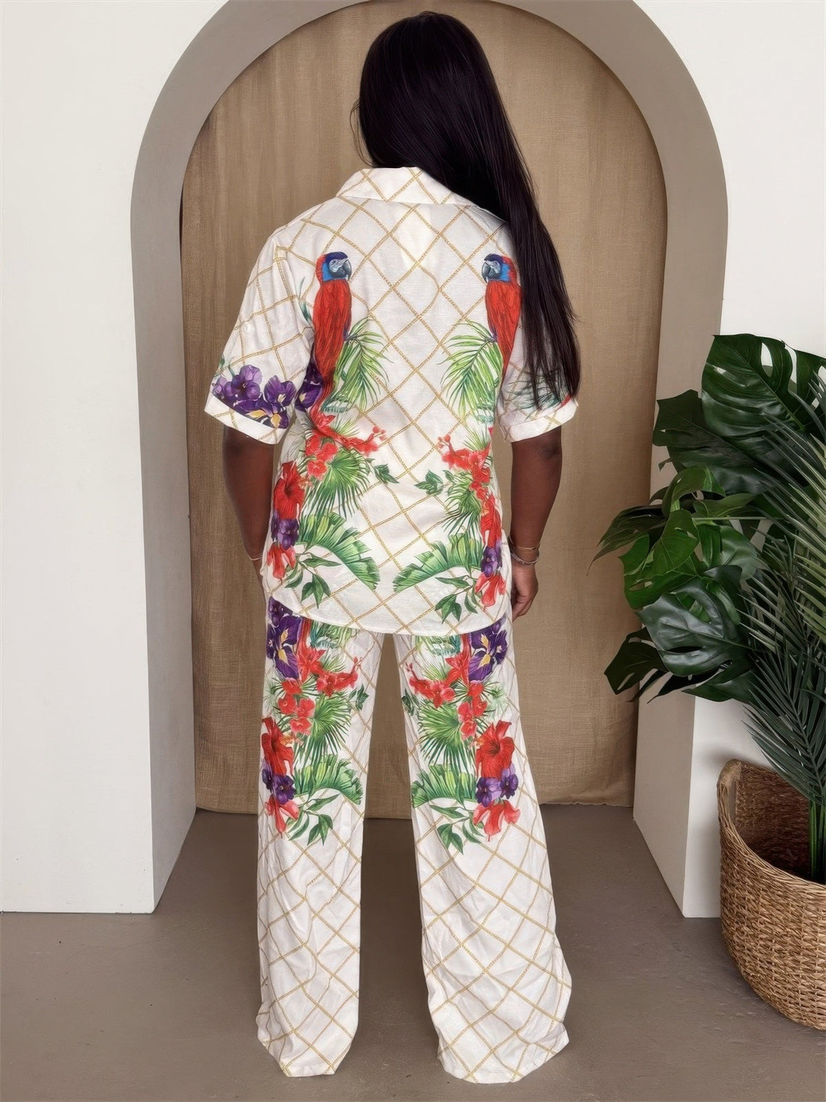 Tropical Pant Set
