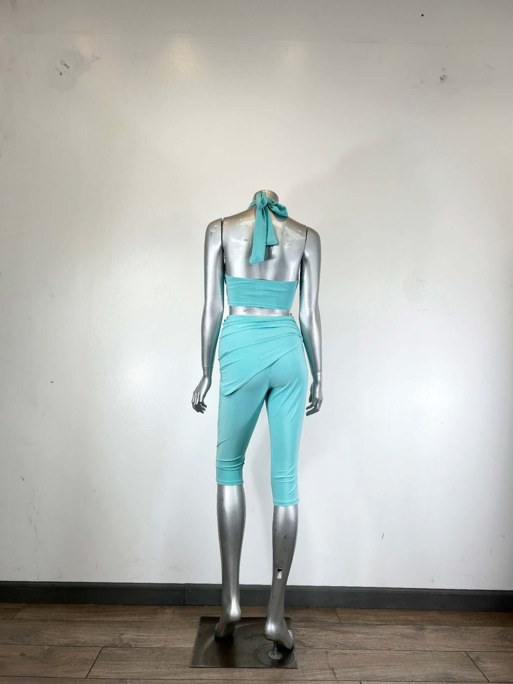 Crisscross Halter Two Piece Set