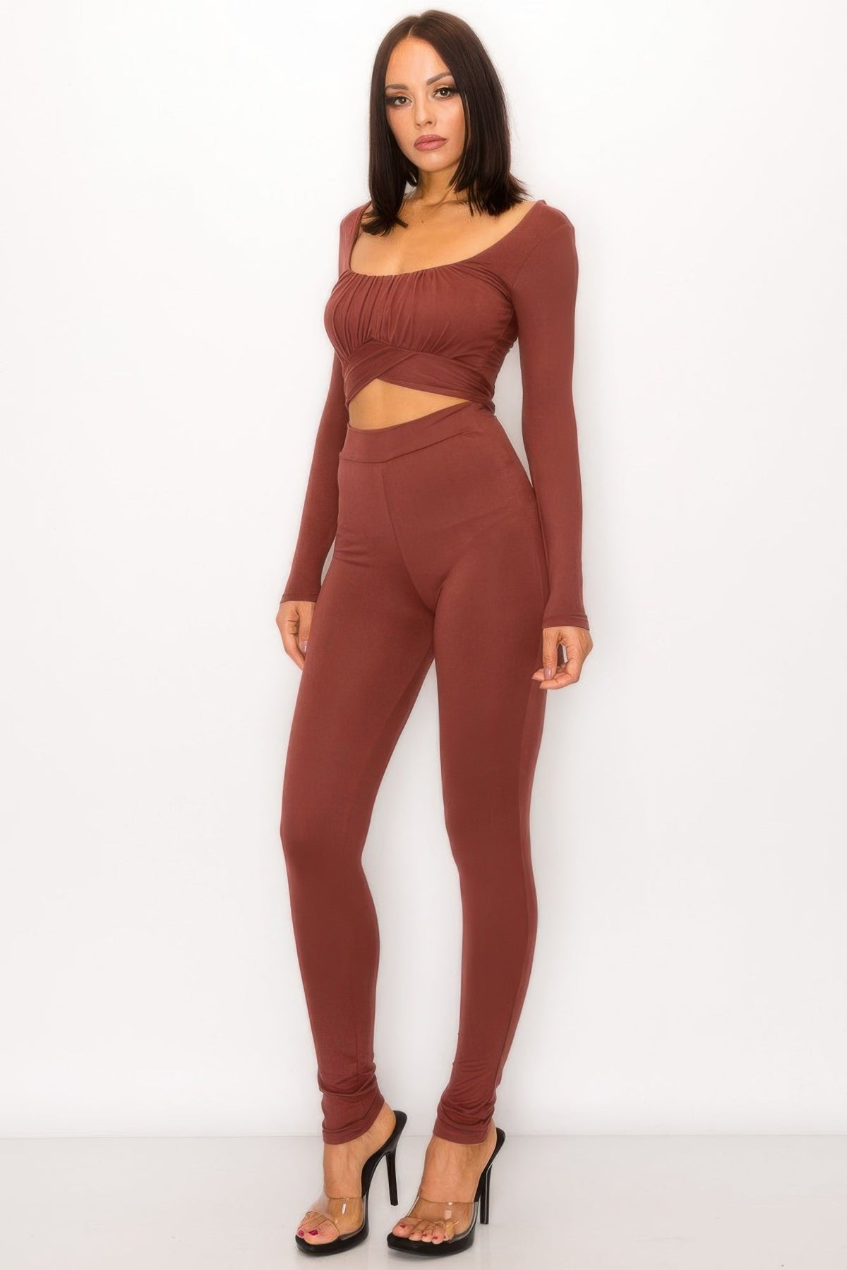 Tie Back Cutout Jumpsuit