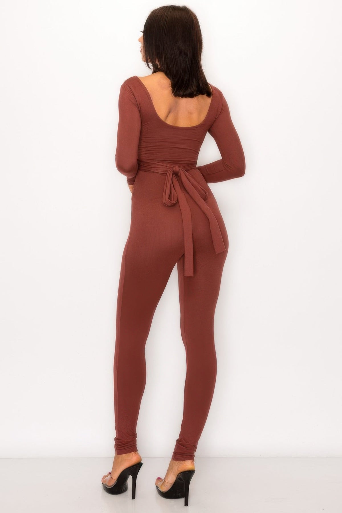 Tie Back Cutout Jumpsuit