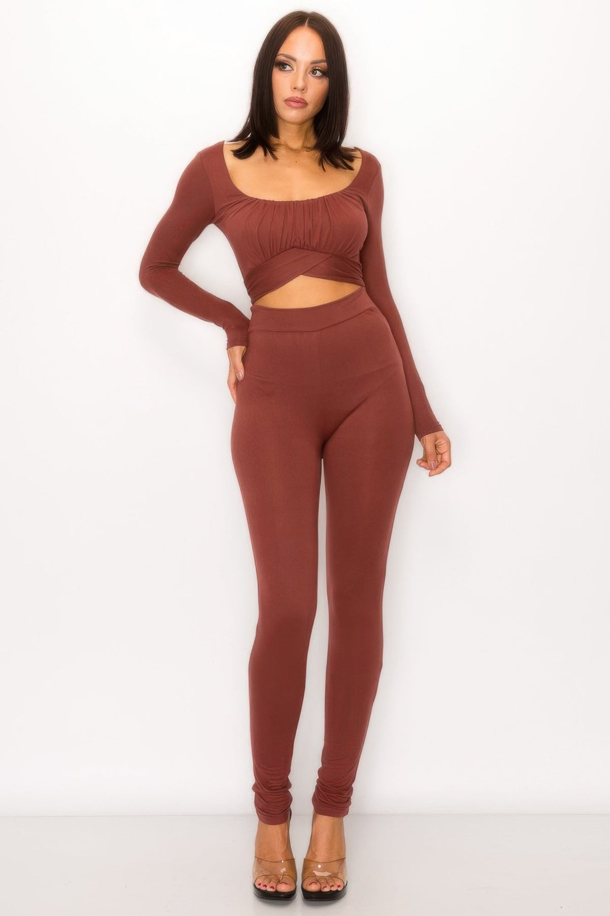 Tie Back Cutout Jumpsuit