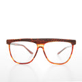 Snakeskin Clear Lens 80s Glasses - Cobra