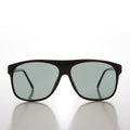 Glass Lens Square Large Vintage Aviator Sunglass  - Conrad