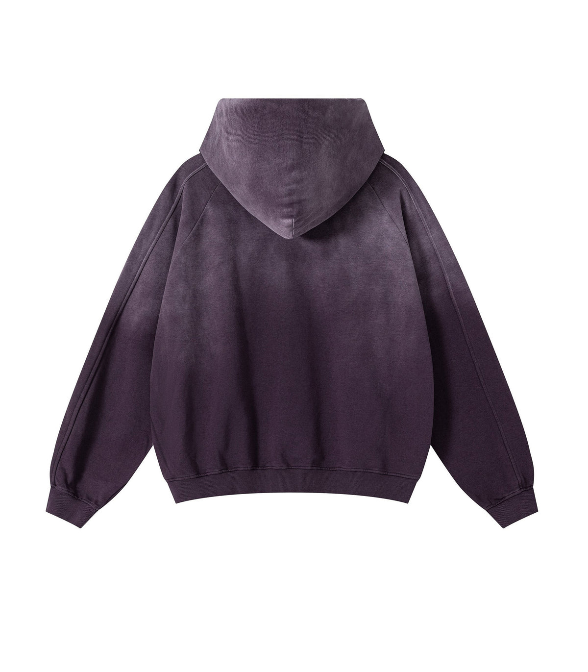 PLUM CONTRAST PANEL HOODIE