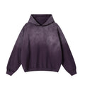 PLUM CONTRAST PANEL HOODIE