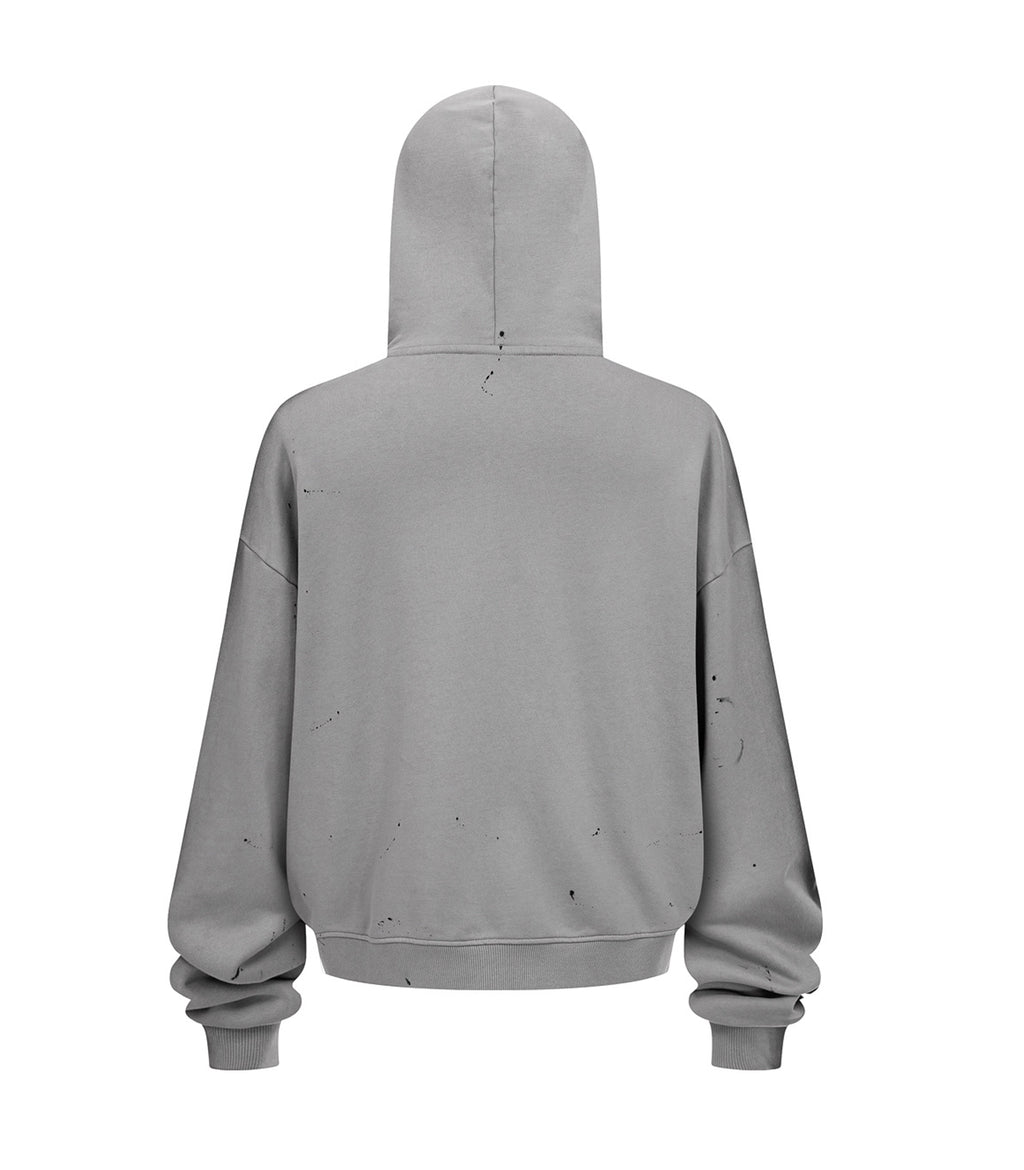GREY PAINTERS HOODIE