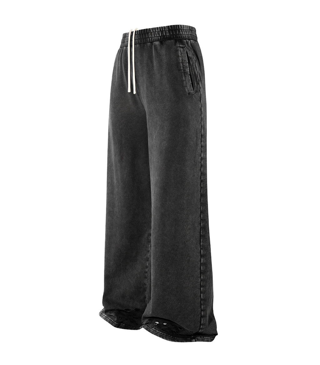 NOIR DISTRESSED SWEATPANTS