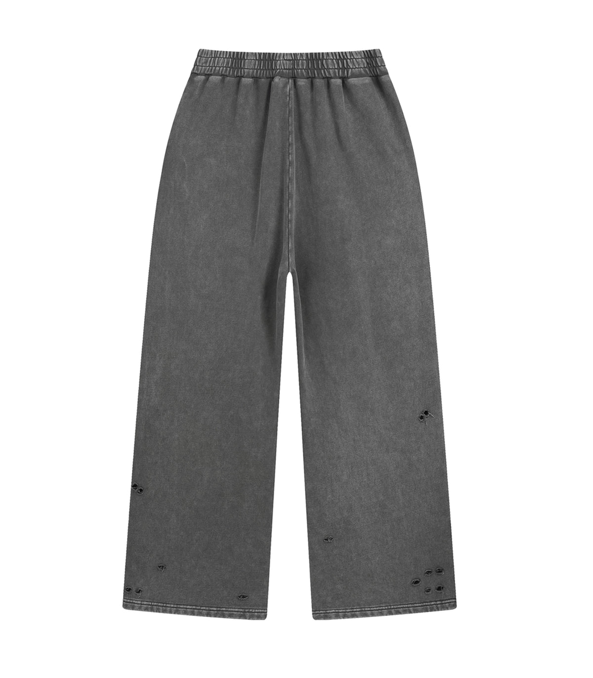 CHARCOAL DESTROYED SWEATPANTS