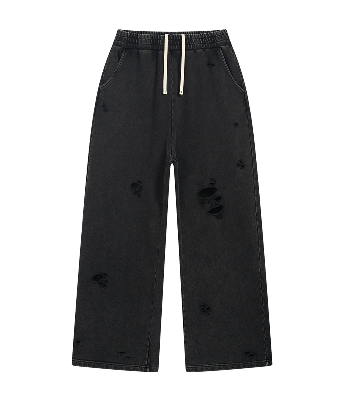 NOIR DESTROYED SWEATPANTS