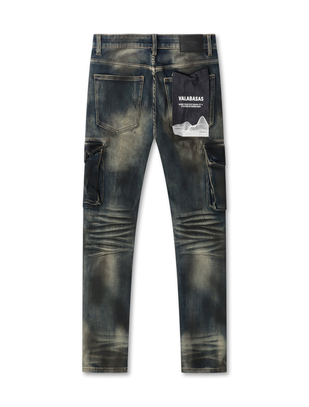 Valabasas Broken Skinny Jeans - Dirty Blue