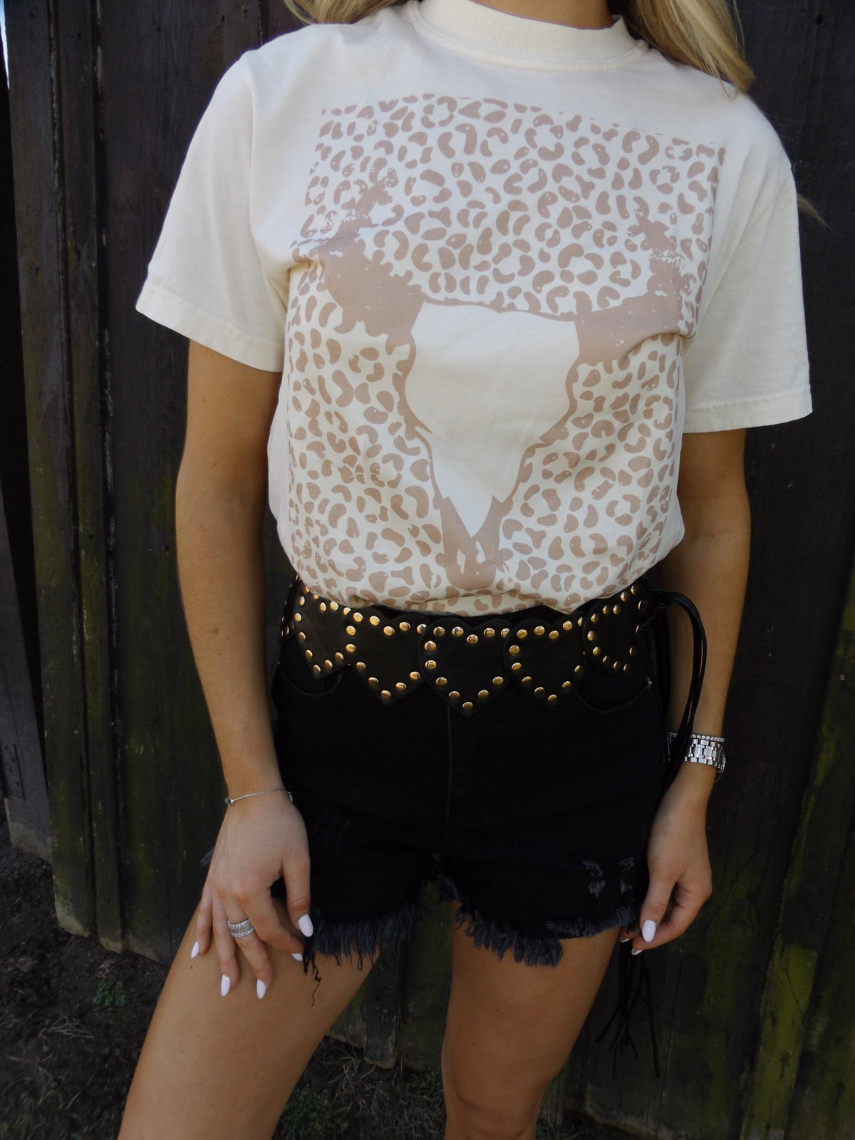 On The Go Distressed Shorts - Black
