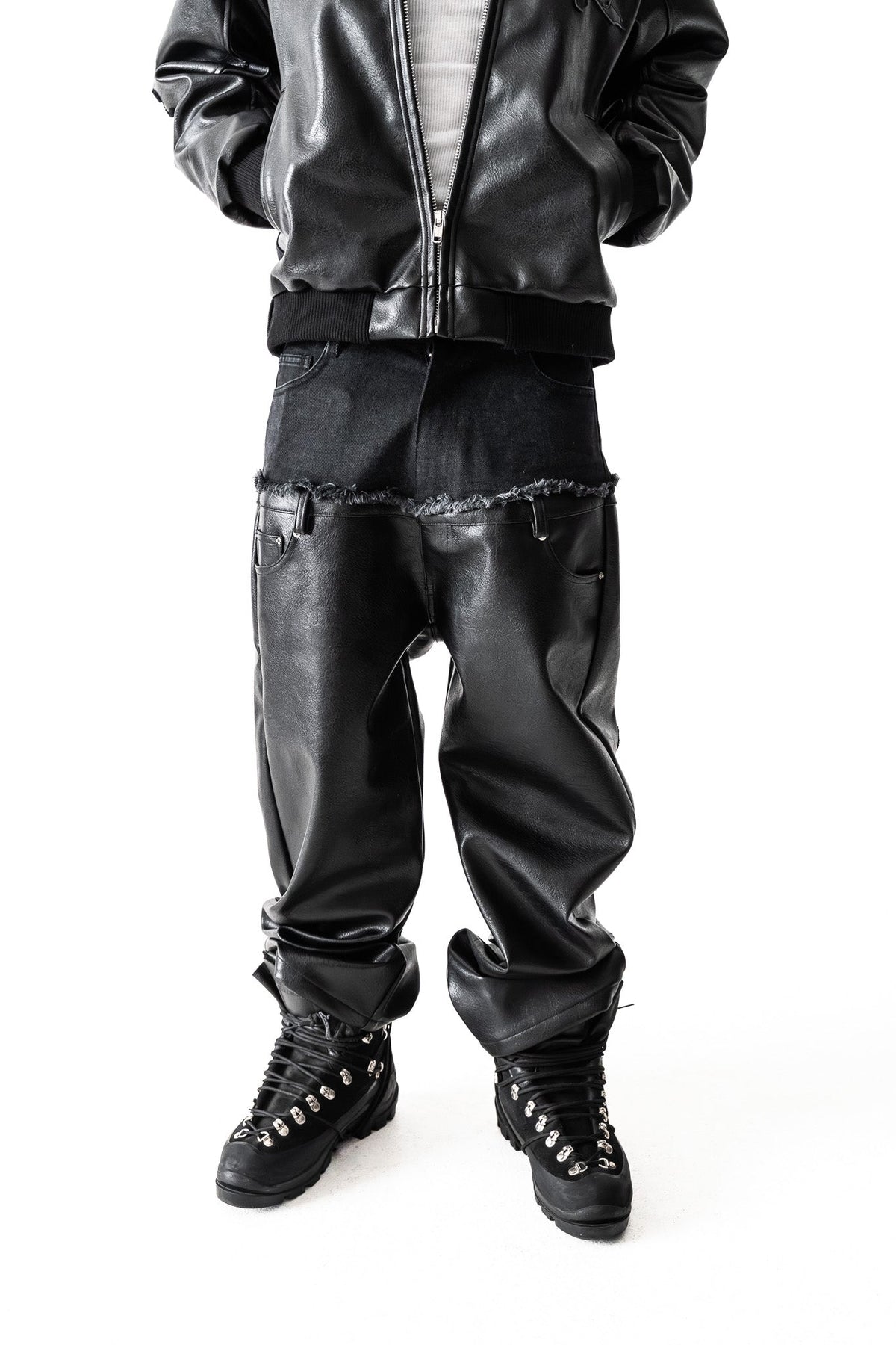 Capri Leather Pants