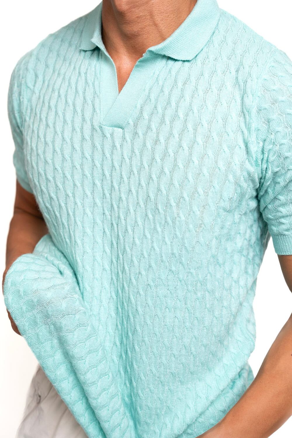 Men's Sky Blue Polo Shirt