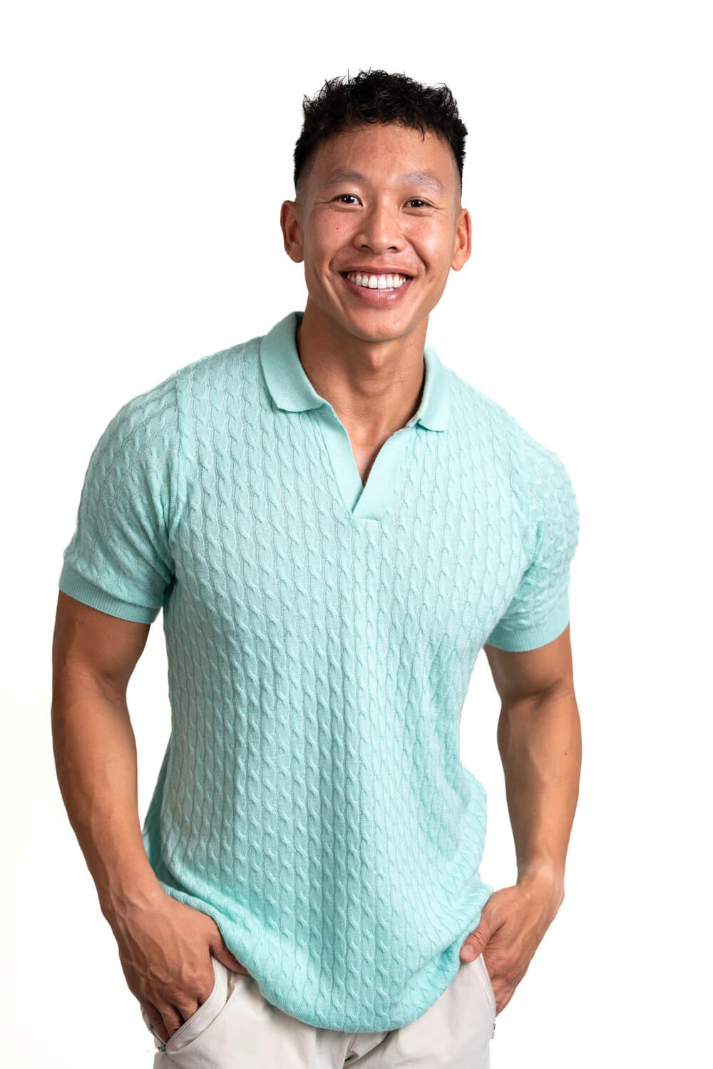 Men's Sky Blue Polo Shirt