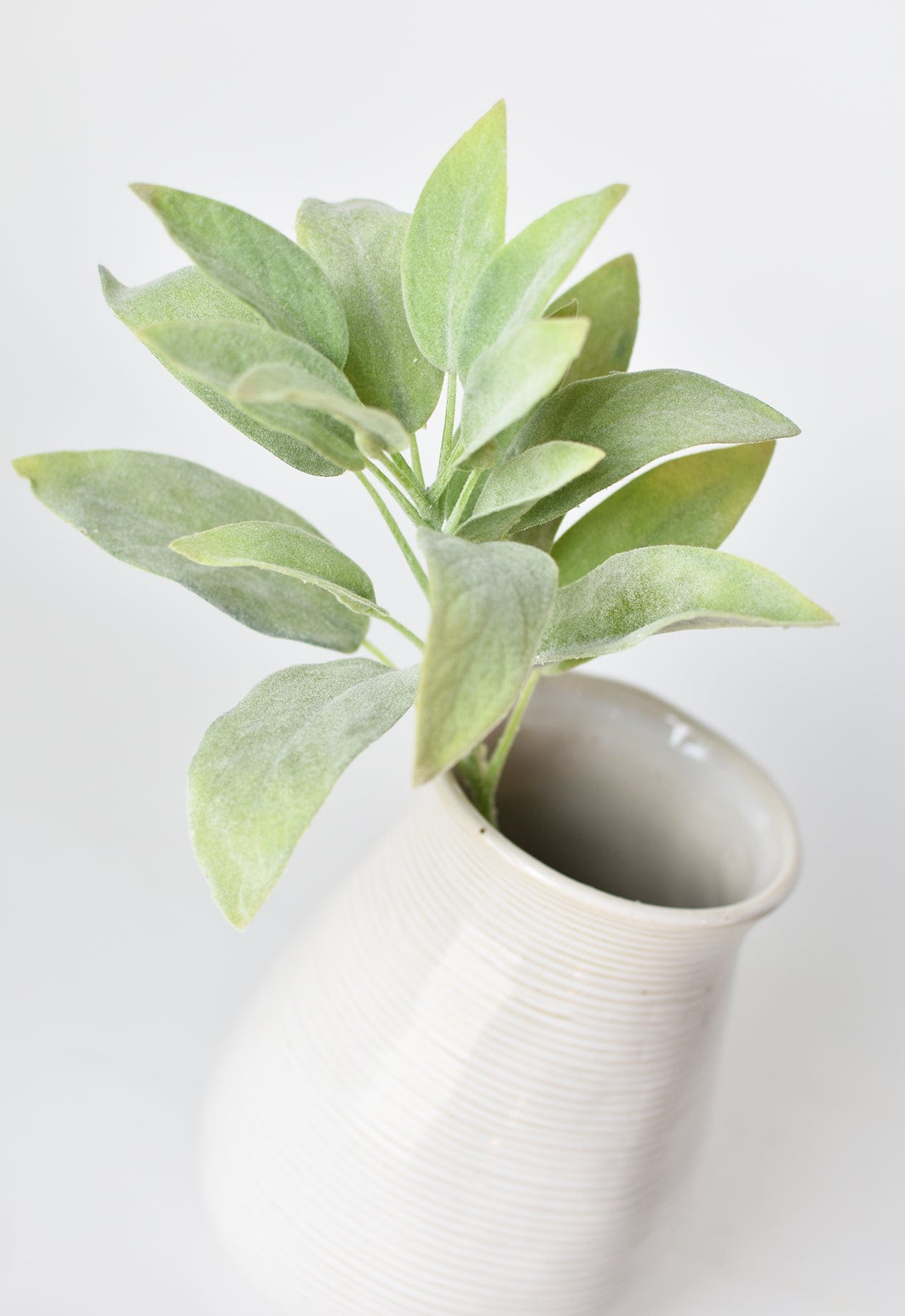 12"Faux Green Sage Pick Stem