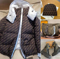 All-Season Monogram Fashion Set – Coat, Matching Bag, Hat & Boots