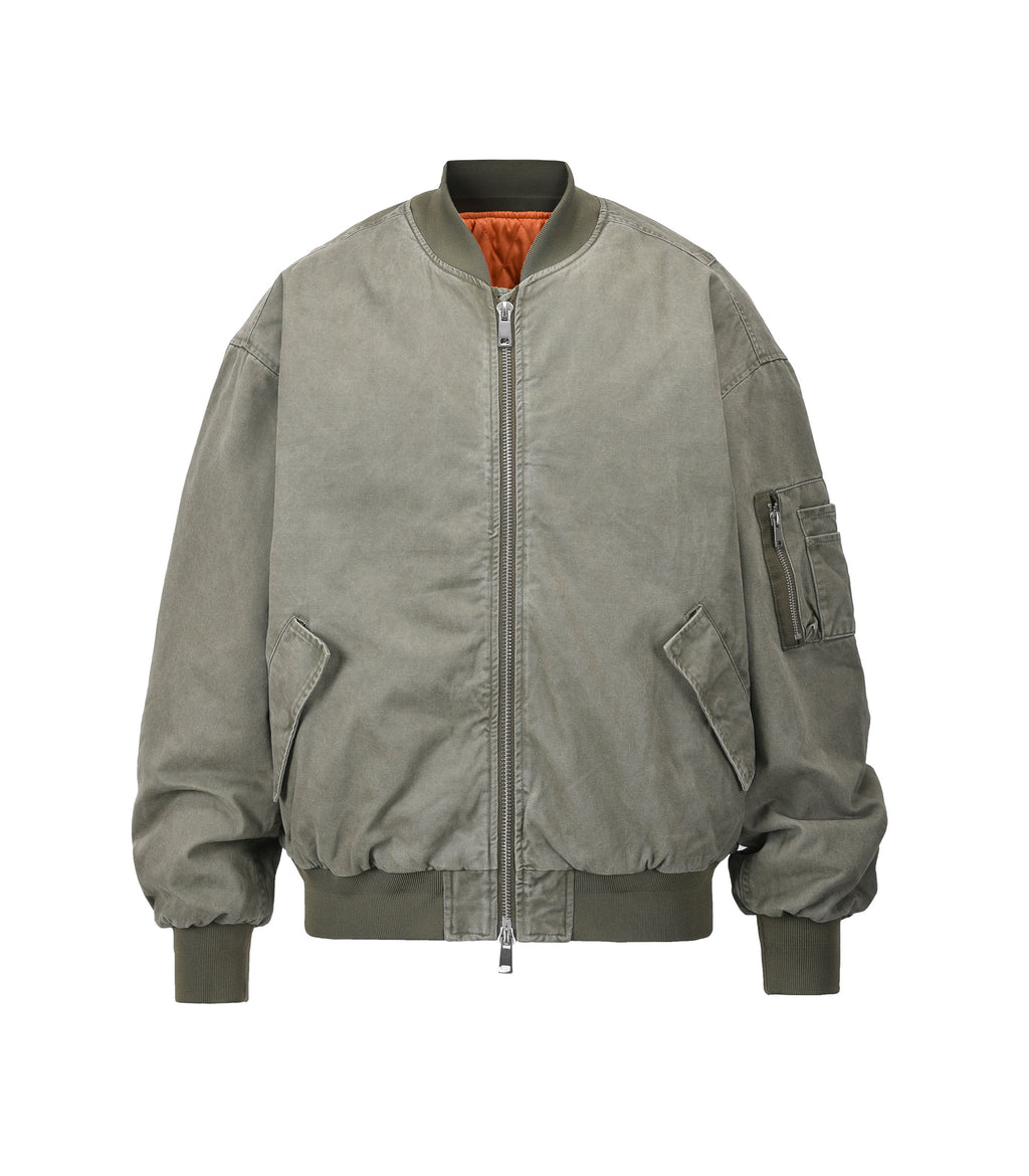 VINTAGE BOMBER JACKET MA1 [OLIVE]